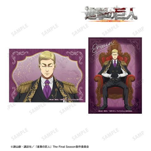 《進擊的巨人》全新繪製 艾爾文「夢想王座」版 寫真卡2張組