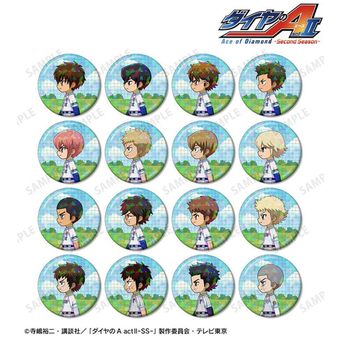 『ダイヤのA actII -Second Season-』トレーディング ちびとこ ホログラム缶バッジ(単位/BOX)
