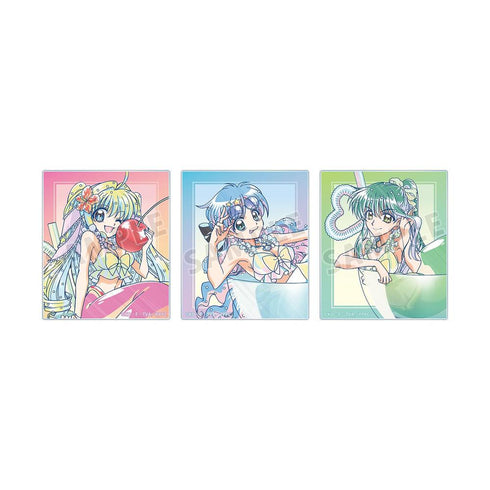 "Pichi Pichi Pitch" Original Illustration: Cocktail Glass Ver. Ani-Art Clear Label Acrylic Card 3-Piece Set Ver. A