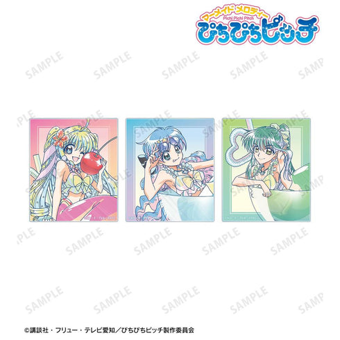 "Pichi Pichi Pitch" Original Illustration: Cocktail Glass Ver. Ani-Art Clear Label Acrylic Card 3-Piece Set Ver. A