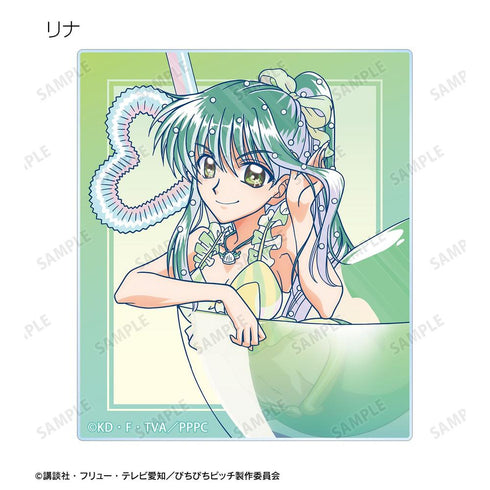 "Pichi Pichi Pitch" Original Illustration: Cocktail Glass Ver. Ani-Art Clear Label Acrylic Card 3-Piece Set Ver. A