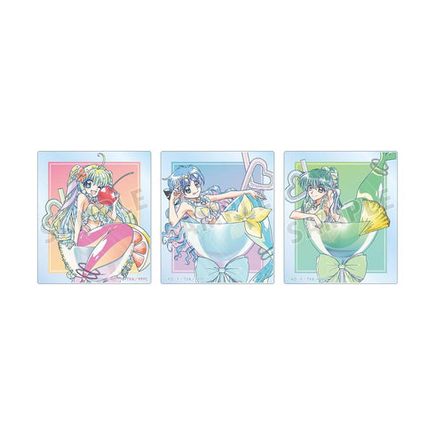 "Pichi Pichi Pitch" Original Illustration: Cocktail Glass Ver. Ani-Art Clear Label Acrylic Card 3-Piece Set Ver. B