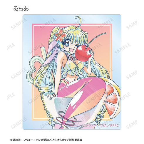 "Pichi Pichi Pitch" Original Illustration: Cocktail Glass Ver. Ani-Art Clear Label Acrylic Card 3-Piece Set Ver. B