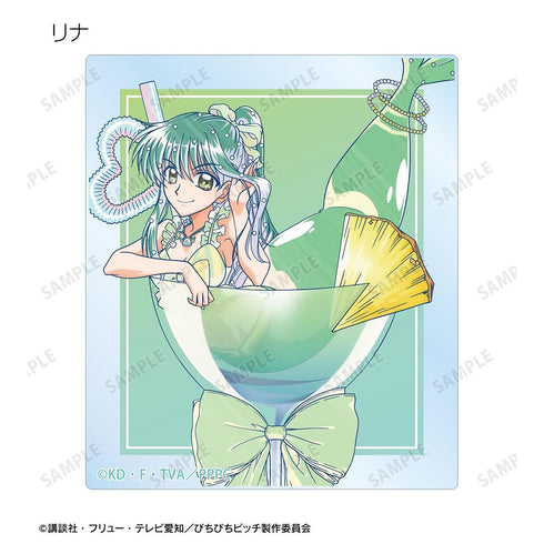 "Pichi Pichi Pitch" Original Illustration: Cocktail Glass Ver. Ani-Art Clear Label Acrylic Card 3-Piece Set Ver. B