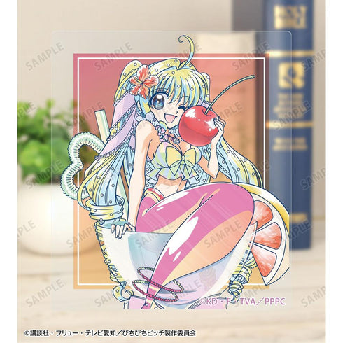 "Pichi Pichi Pitch" Original Illustration: Cocktail Glass Ver. Ani-Art Clear Label Acrylic Card 3-Piece Set Ver. B