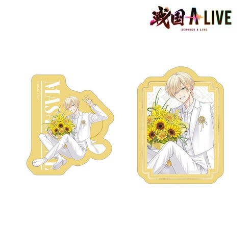 『戦国 A LIVE』描き下ろし 伊達 政宗 3周年衣装ver. ダイカットステッカー2個セット