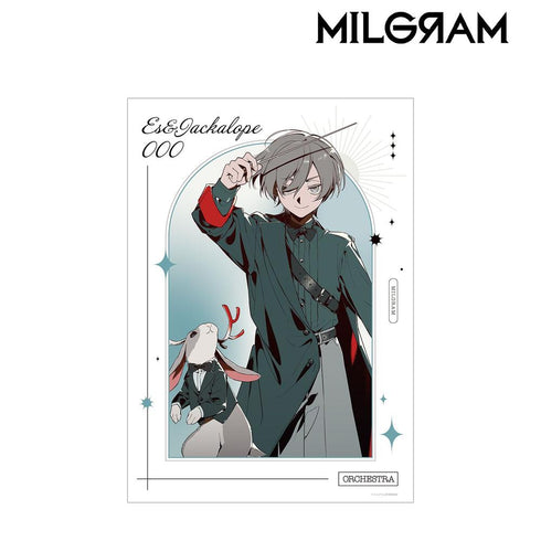 『MILGRAM -ミルグラム-』しづさんイラスト エス&ジャッカロープ オーケストラver. A3マットポスター
