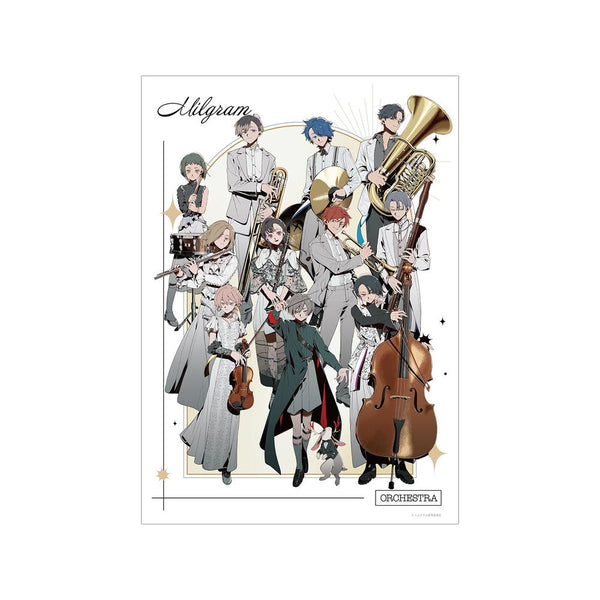 『MILGRAM -ミルグラム-』しづさんイラスト 集合 オーケストラver. A3マットポスター