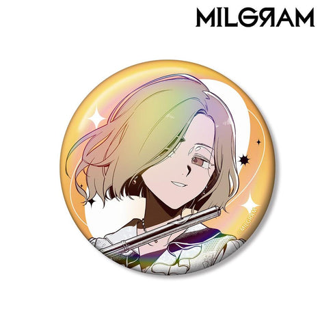 『MILGRAM -ミルグラム-』しづさんイラスト マヒル オーケストラver. 75mmオーロラ缶バッジ