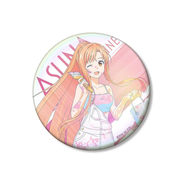 『ソードアート・オンライン』描き下ろし アスナ ペイントスタイルver. Ani-Art clear label 第2弾 75mmオーロラ缶バッジ