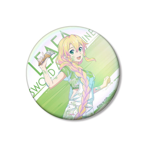『ソードアート・オンライン』描き下ろし リーファ ペイントスタイルver. Ani-Art clear label 第2弾 75mmオーロラ缶バッジ