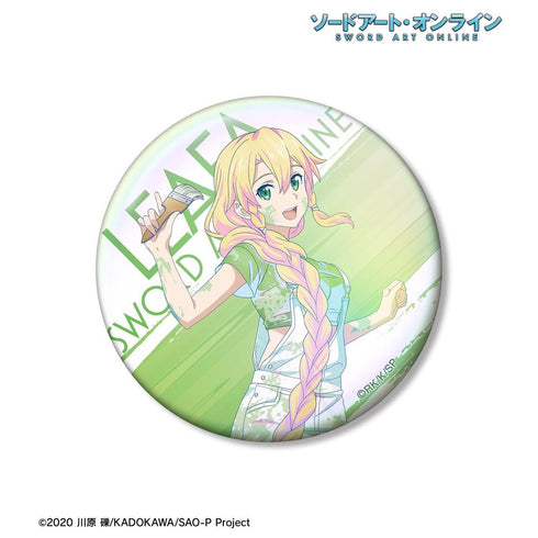 『ソードアート・オンライン』描き下ろし リーファ ペイントスタイルver. Ani-Art clear label 第2弾 75mmオーロラ缶バッジ