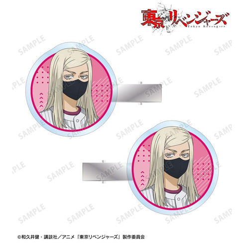 《东京复仇者》全新绘制 三途春千夜 棒球衫版 亚克力发夹2件套