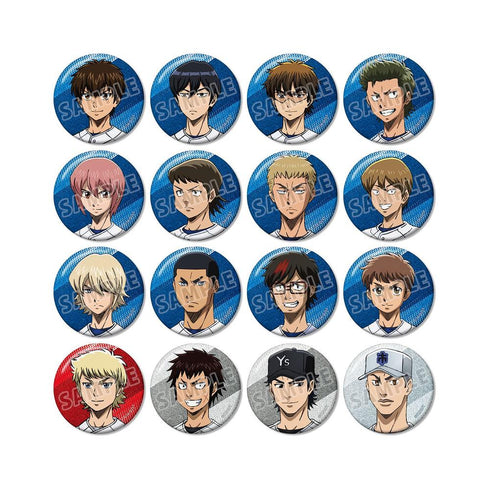 『ダイヤのA actII -Second Season-』トレーディンググリッター缶バッジ(単位/BOX)