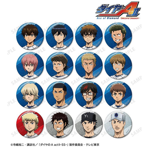 『ダイヤのA actII -Second Season-』トレーディンググリッター缶バッジ(単位/BOX)