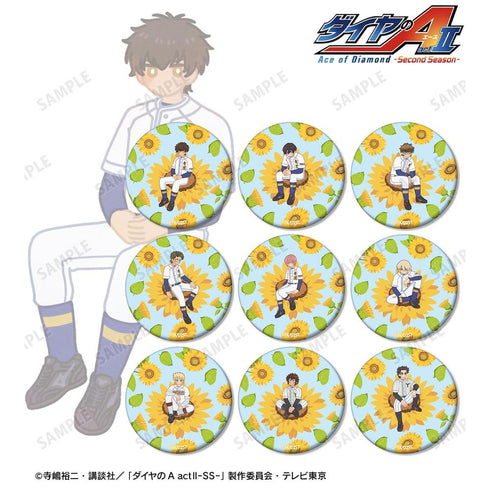 『ダイヤのA actII -Second Season-』トレーディング Botania マット缶バッジ(単位/BOX)