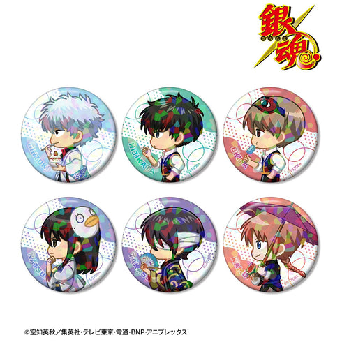 『銀魂』トレーディング ちびとこ 夏の歩みver. ホログラム缶バッジ(単位/BOX)