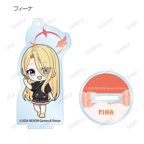 "Blue Archive" Trading Chibi Character Acrylic Stand Keychains (Sold by the box)
