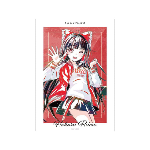 『東方Project』松本能人イラスト 博麗霊夢 現代風ファッションver. Ani-Art A3マット加工ポスター