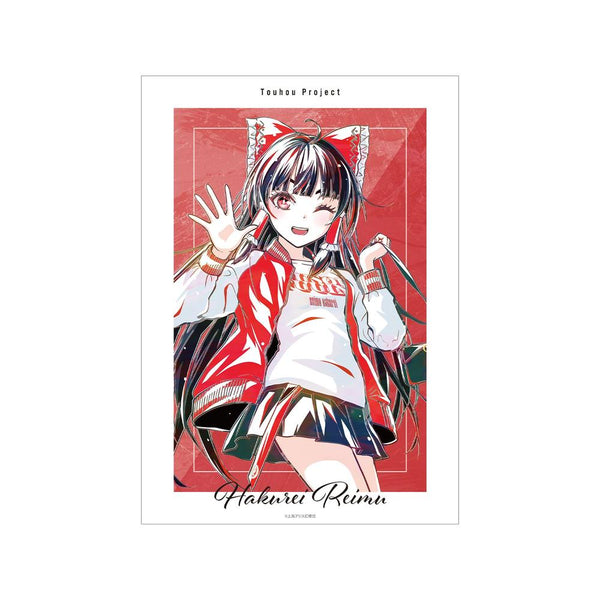 『東方Project』松本能人イラスト 博麗霊夢 現代風ファッションver. Ani-Art A3マット加工ポスター