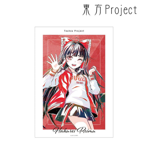 『東方Project』松本能人イラスト 博麗霊夢 現代風ファッションver. Ani-Art A3マット加工ポスター