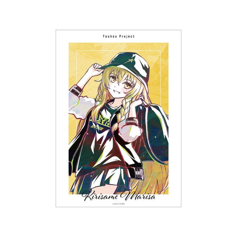 『東方Project』松本能人イラスト 霧雨魔理沙 現代風ファッションver. Ani-Art A3マット加工ポスター