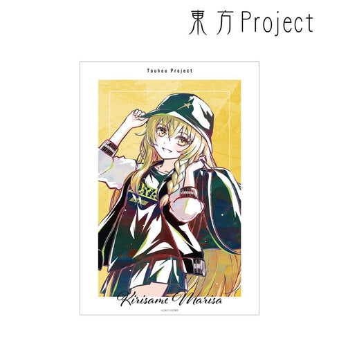 『東方Project』松本能人イラスト 霧雨魔理沙 現代風ファッションver. Ani-Art A3マット加工ポスター