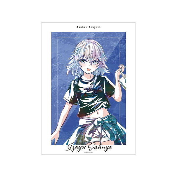 『東方Project』松本能人イラスト 十六夜咲夜 現代風ファッションver. Ani-Art A3マット加工ポスター