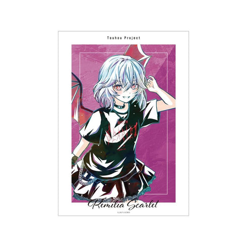 『東方Project』松本能人イラスト レミリア・スカーレット 現代風ファッションver. Ani-Art A3マット加工ポスター