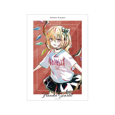 『東方Project』松本能人イラスト フランドール・スカーレット 現代風ファッションver. Ani-Art A3マット加工ポスター