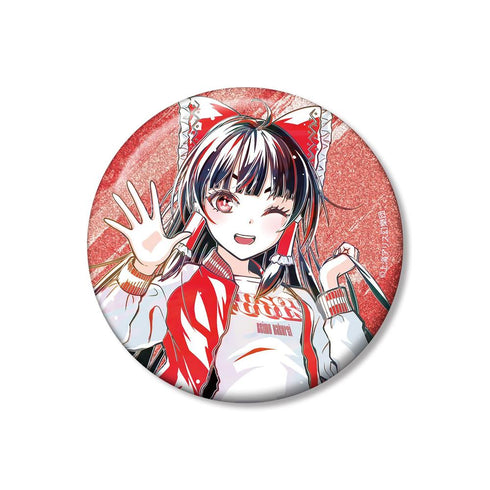 『東方Project』松本能人イラスト 博麗霊夢 現代風ファッションver. Ani-Art 75mmグリッター缶バッジ