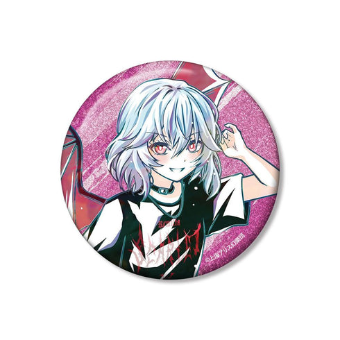 『東方Project』松本能人イラスト レミリア・スカーレット 現代風ファッションver. Ani-Art 75mmグリッター缶バッジ