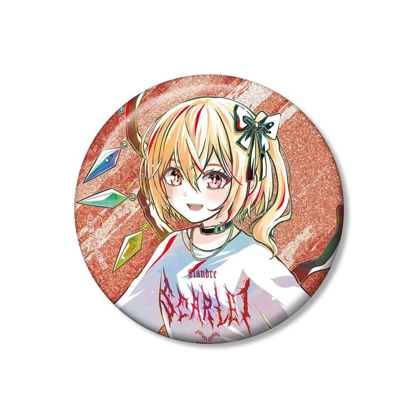 『東方Project』松本能人イラスト フランドール・スカーレット 現代風ファッションver. Ani-Art 75mmグリッター缶バッジ