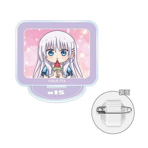 『Summer Pockets』鳴瀬しろは ゆるコマ アクリルスタンドマルチバッジ ver.B