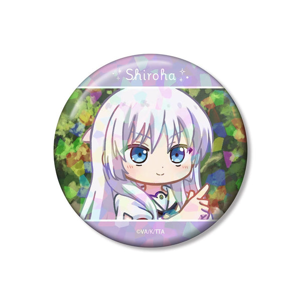 『Summer Pockets』鳴瀬しろは ゆるコマ 75mmホログラム缶バッジ ver.A