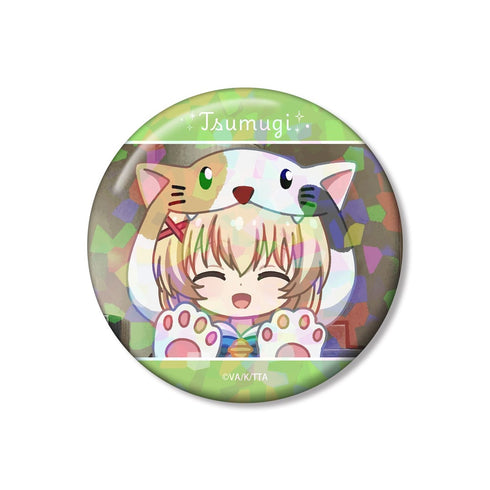 『Summer Pockets』紬ヴェンダース ゆるコマ 75mmホログラム缶バッジ ver.B