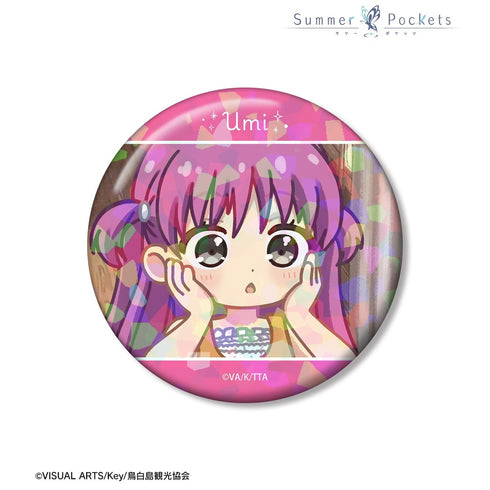 『Summer Pockets』加藤うみ ゆるコマ 75mmホログラム缶バッジ ver.A
