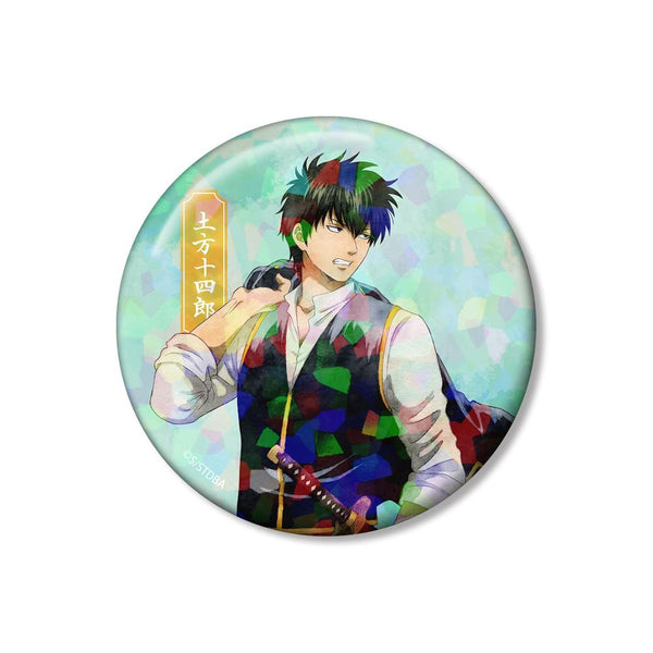 『銀魂』描き下ろし 土方十四郎 夏の歩み・水彩風ver. 75mmホログラム缶バッジ