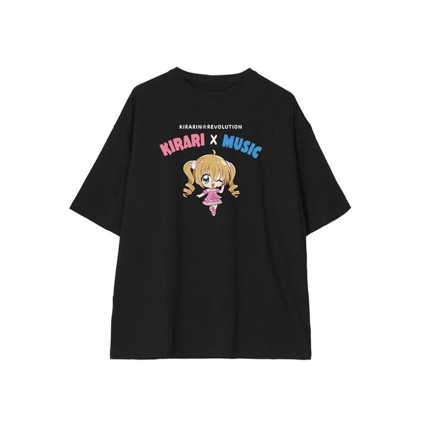 『きらりん☆レボリューション』月島きらり ちびキャラ 音楽ver. BIGシルエットTシャツユニセックス