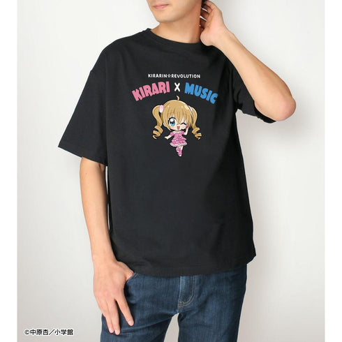 『きらりん☆レボリューション』月島きらり ちびキャラ 音楽ver. BIGシルエットTシャツユニセックス