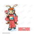 『pop'n music High☆Cheers!!』描き下ろし ミミ 夏祭りver. 特大アクリルスタンド