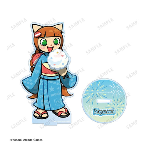 『pop'n music High☆Cheers!!』描き下ろし ニャミ 夏祭りver. BIGアクリルスタンド