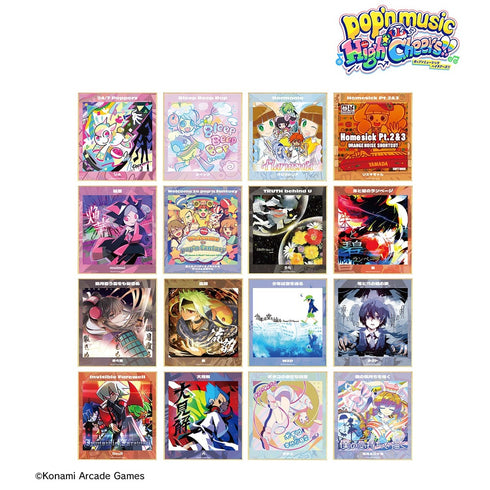 『pop'n music High☆Cheers!!』トレーディング 楽曲ジャケット ミニ色紙(単位/BOX)