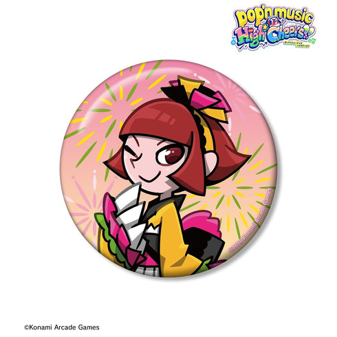『pop'n music High☆Cheers!!』描き下ろし 鹿ノ子 夏祭りver. 75mm缶バッジ