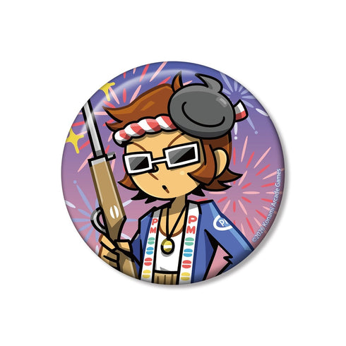 『pop'n music High☆Cheers!!』描き下ろし MZD 夏祭りver. 75mm缶バッジ