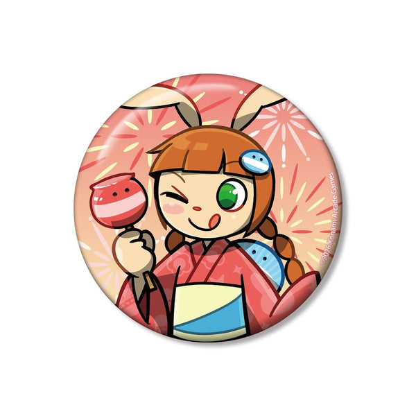 『pop'n music High☆Cheers!!』描き下ろし ミミ 夏祭りver. 75mm缶バッジ
