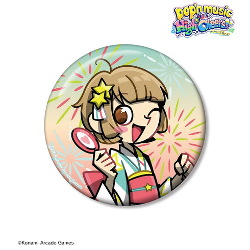 『pop'n music High☆Cheers!!』描き下ろし かおりん 夏祭りver. 75mm缶バッジ
