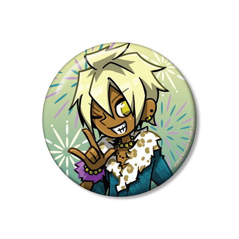 『pop'n music High☆Cheers!!』描き下ろし チャラ王 夏祭りver. 75mm缶バッジ
