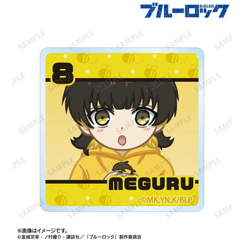『ブルーロック』蜂楽 廻 ゆるコマ モチーフ柄 アクリルマスコット
