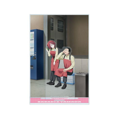 『スーパーの裏でヤニ吸うふたり』描き下ろし 佐々木&山田 if ふたりが同じ職場だったらver. アクリルジオラマスタンド